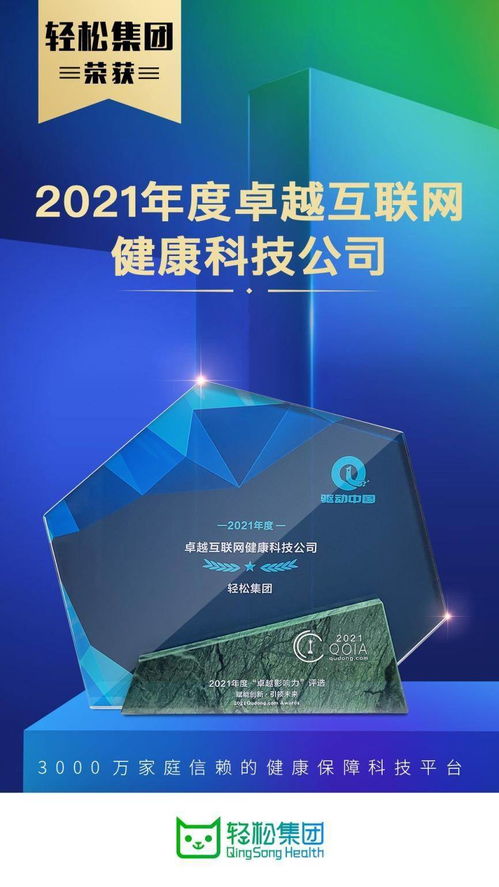 资讯 业务发展与社会责任双行，轻松集团当选年度卓越互联网健康科技公司